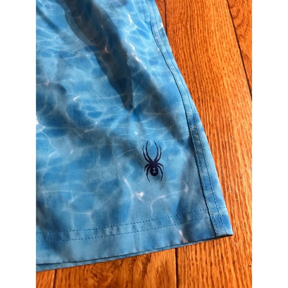 Boys Spyder Swim trunks lined beach Shorts for Kids size youth XL 18 in good - Picture 3 of 10